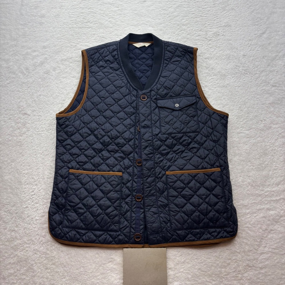 Remington Arms Co 1816 Mens Quilted Vest Navy Blue Thinsulate Size L